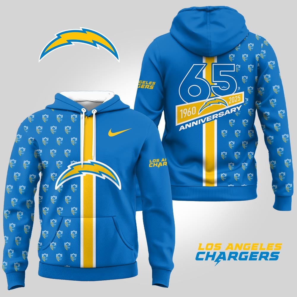 Los Angeles Chargers | Premium NFL Anniversary Celebration Hoodie