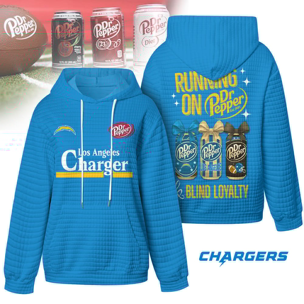 Los Angeles Chargers | Premium NFL Dr.Pepper Waffle Hoodie