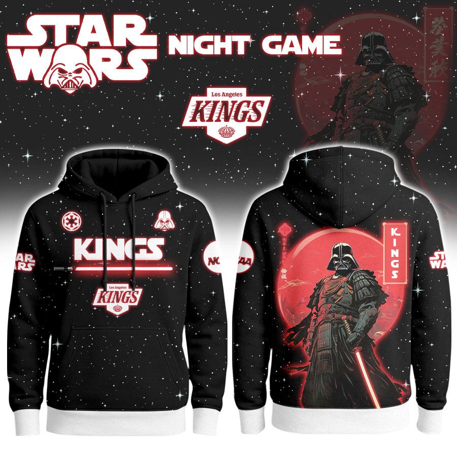 Los Angeles Kings | Premium NHL x Night Game Red Moon Star War Limited Editions Hoodie