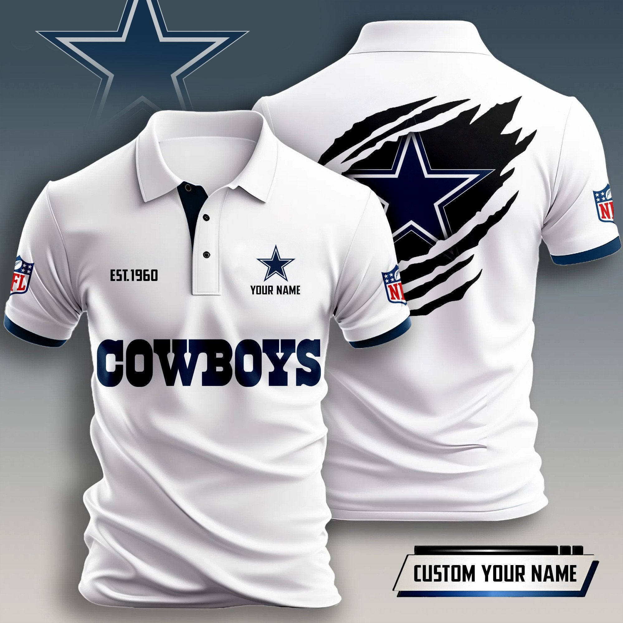 NFL x DAL Est Personalized Polo Shirt HLP