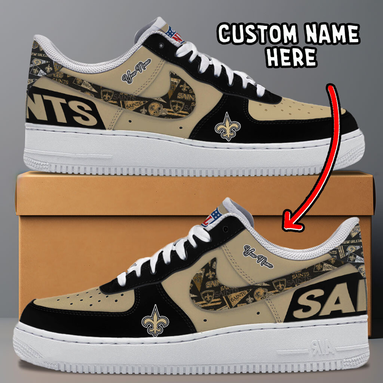 NO x NFL Trending Air Force 1 Personalized DATND TANTD
