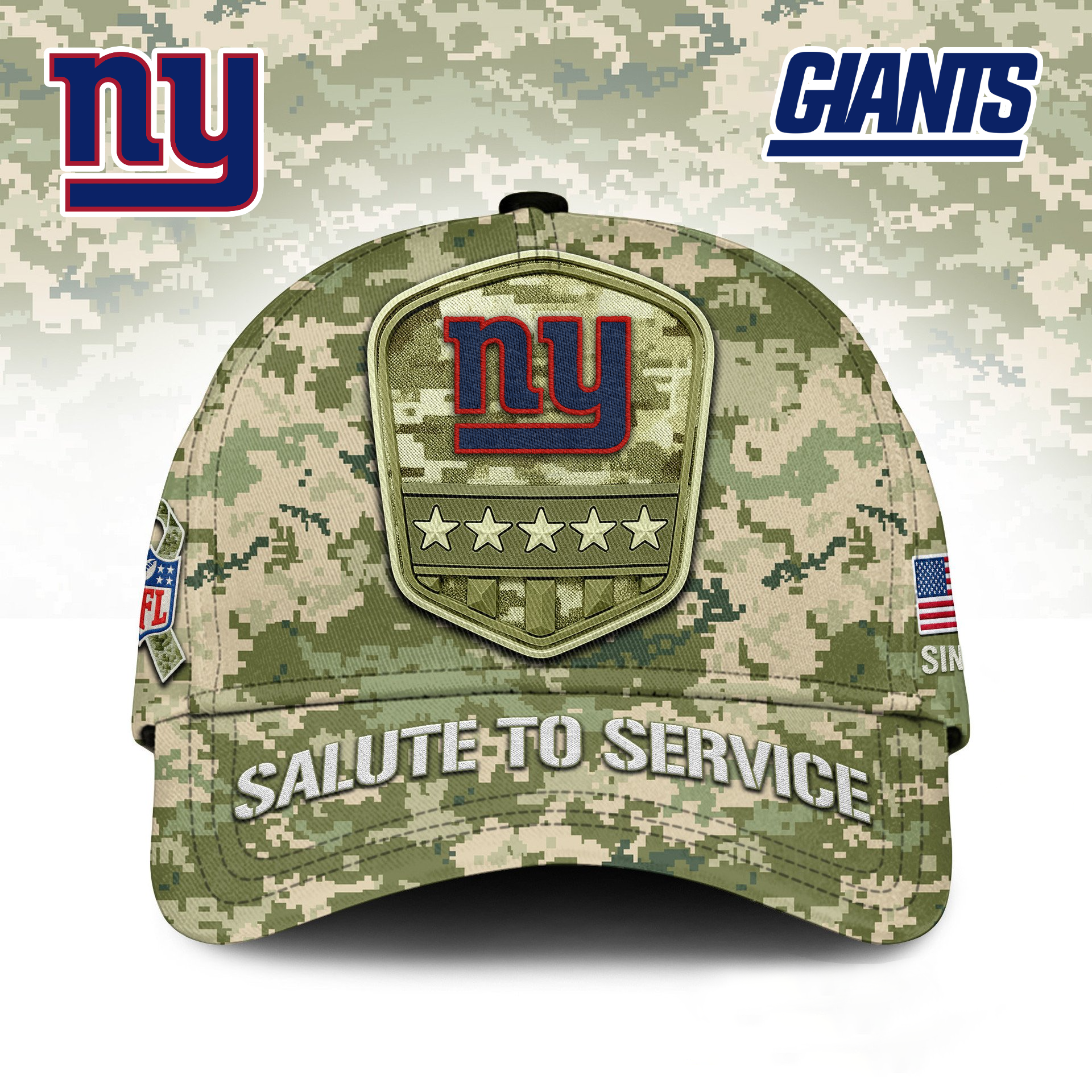 NYG Premium NFL Salute To Service Classic Cap DDT  NTL