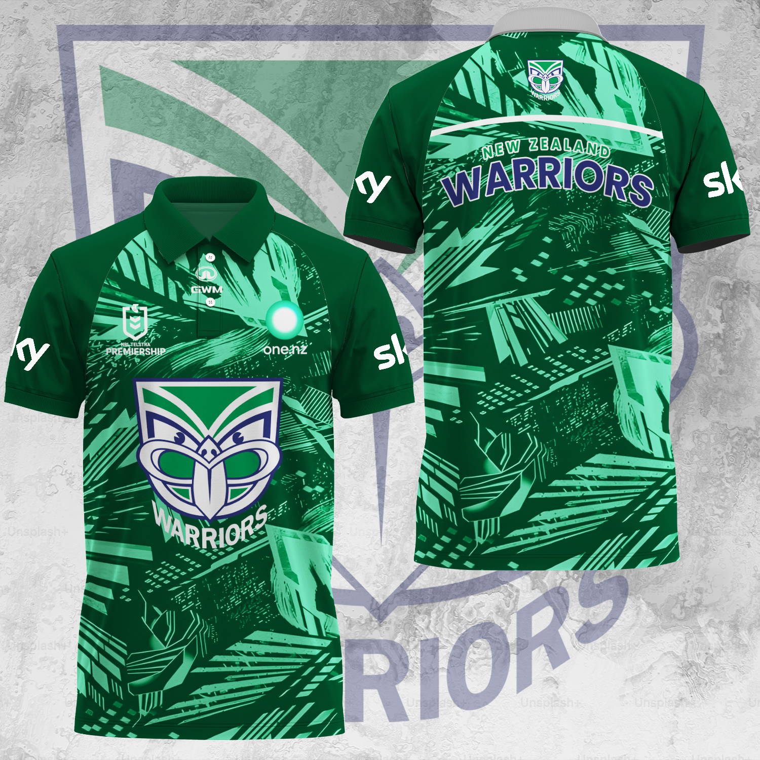 One NZ Warriors NRL 2025 Up The Wahs Limited Edition Polo Shirt TM V16