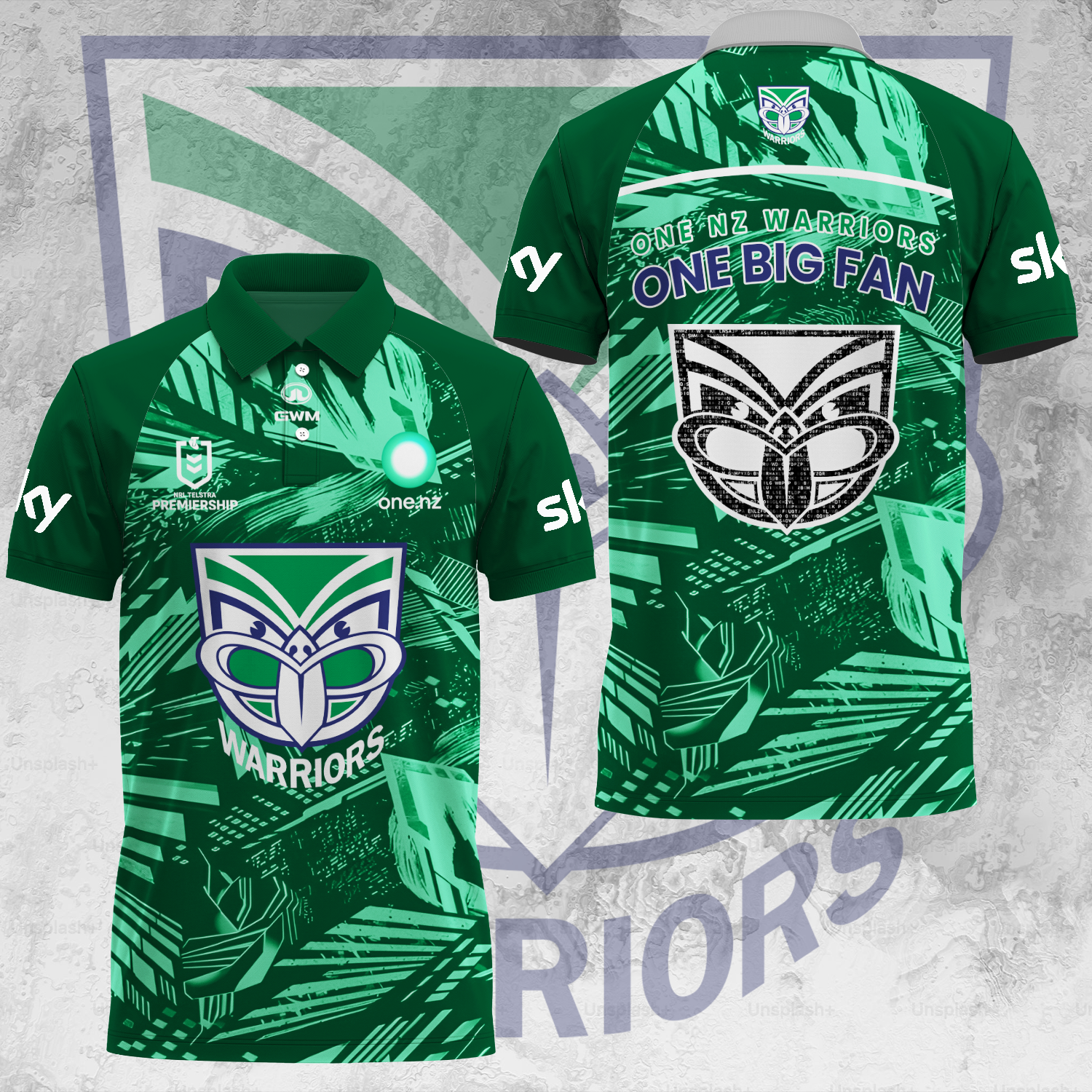 One NZ Warriors NRL 2025 Up The Wahs Limited Edition Polo Shirt TM V9