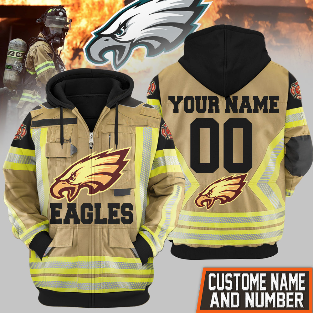 Philadelphia Eagles | Premium NFL Firefighter Zip Hoodie