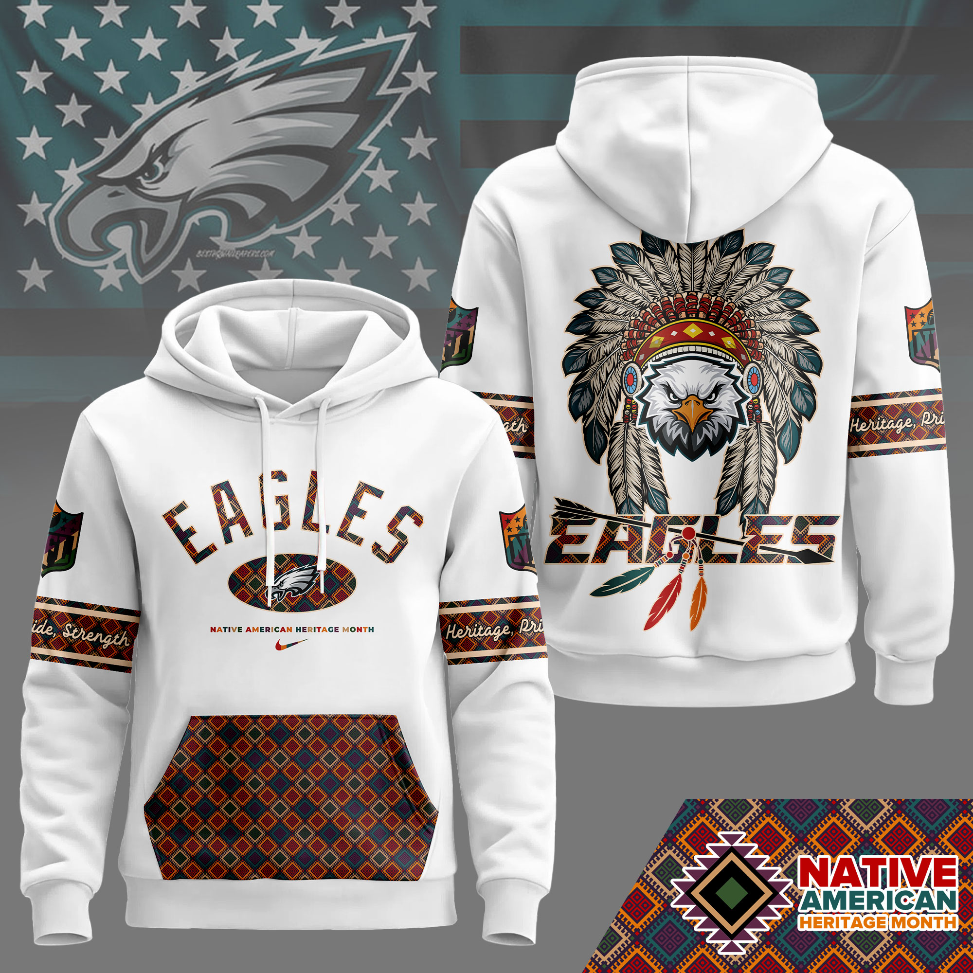 Philadelphia Eagles | Premium NFL Heritage Month Special Hoodie