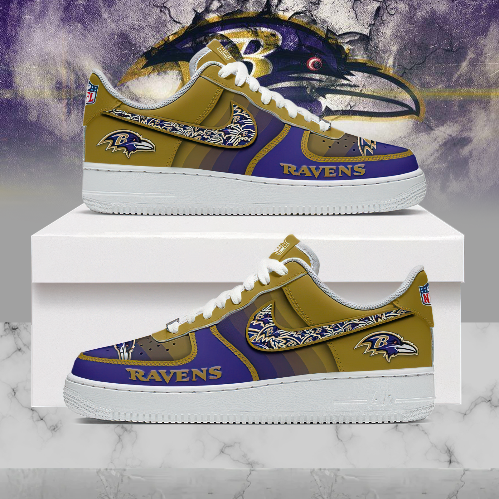 Premium NFL BAL Multicolor AF1 Sneaker V1 NMD25 TTV