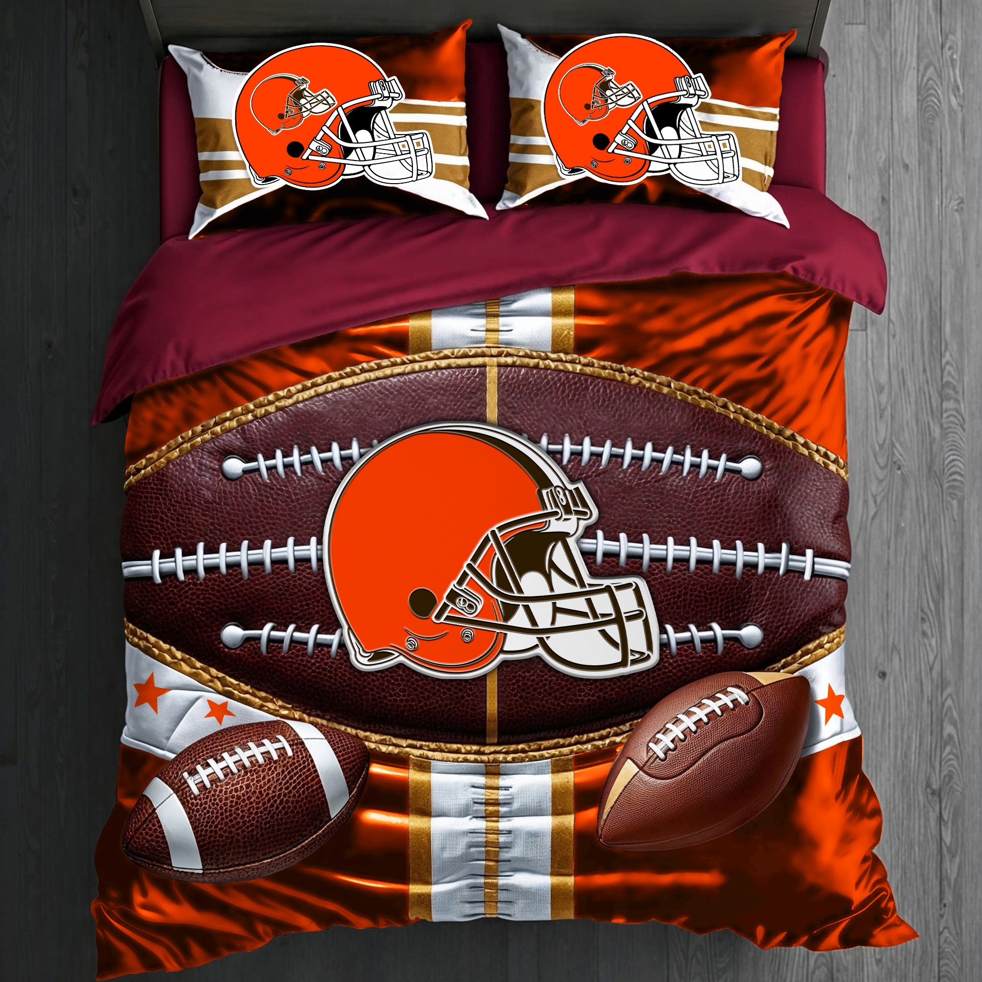 Premium NFL CLE Piece Bedding Set V1 NMD NHM