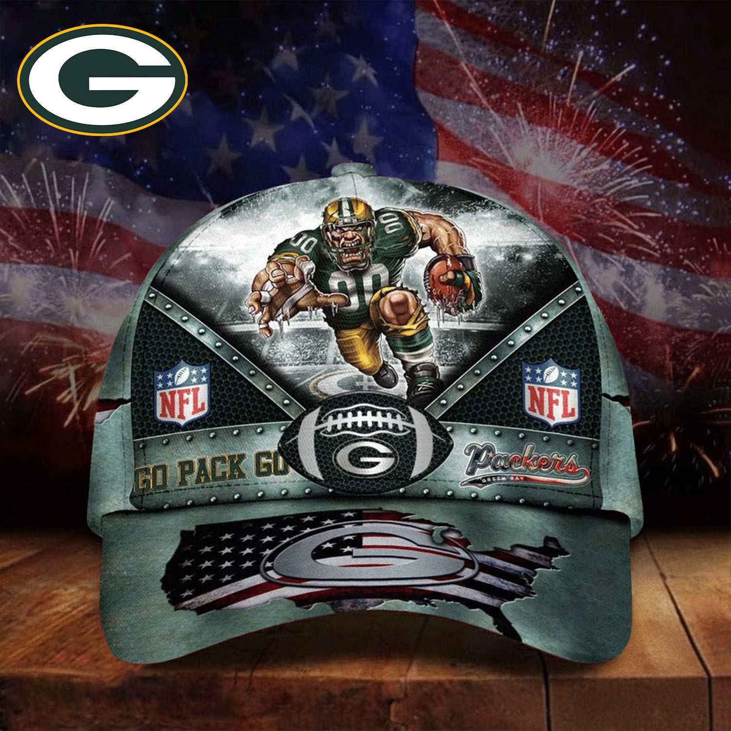 PREMIUM NFL X GB Super Bowl LIX 2025 Cap NDT NHM