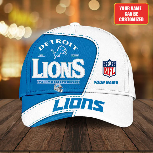 PREMIUM Personalized NFL X  DET Classic Cap NDT NHM