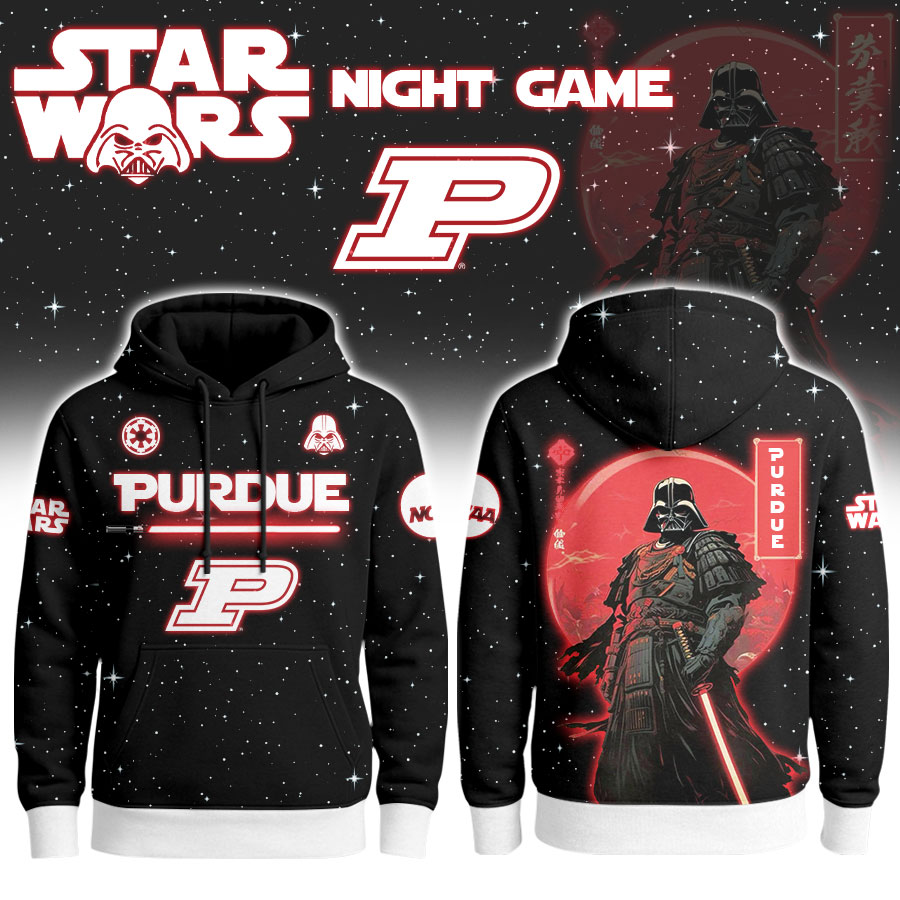Purdue Boilermakers | Premium NCAA x Night Game Red Moon Star War Limited Editions Hoodie