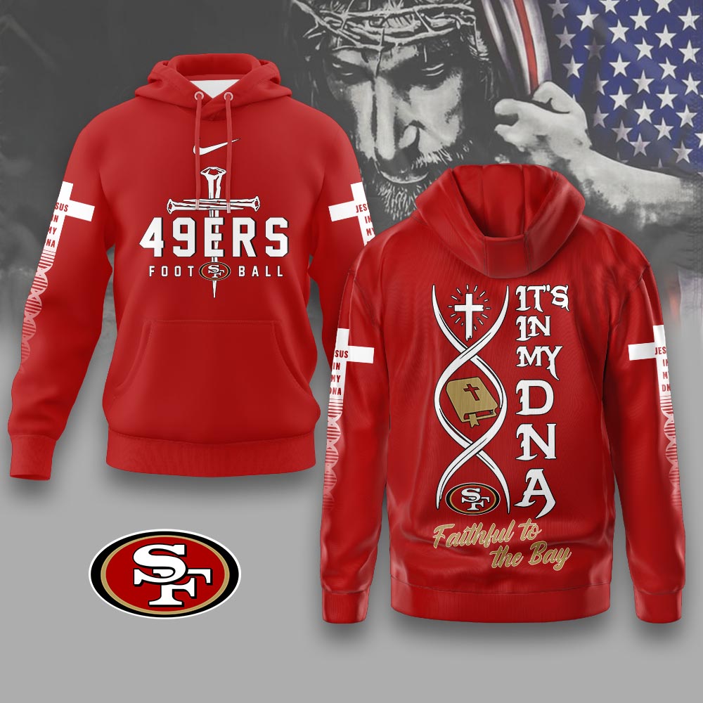 San Francisco 49ers | Premium Jesus NFL In My DNA Hoodie