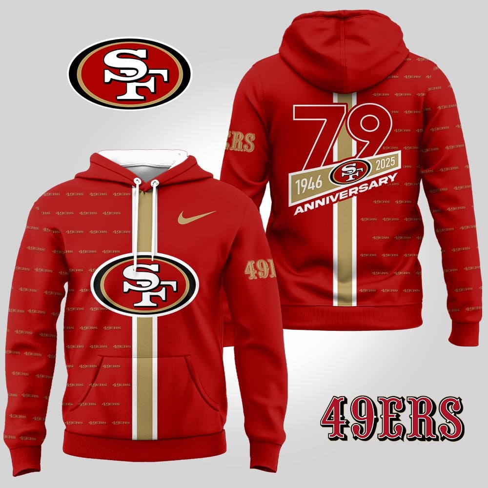 San Francisco 49ers | Premium NFL Anniversary Celebration Hoodie