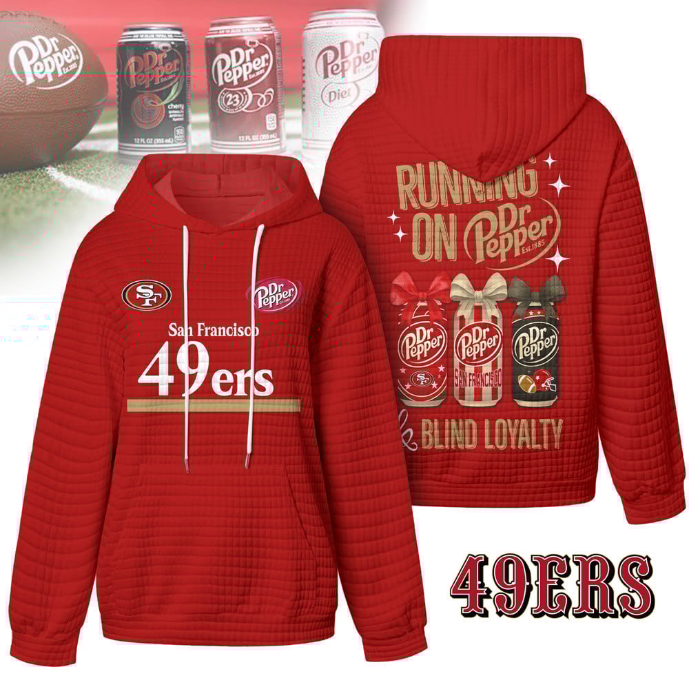 San Francisco 49ers | Premium NFL Dr.Pepper Waffle Hoodie