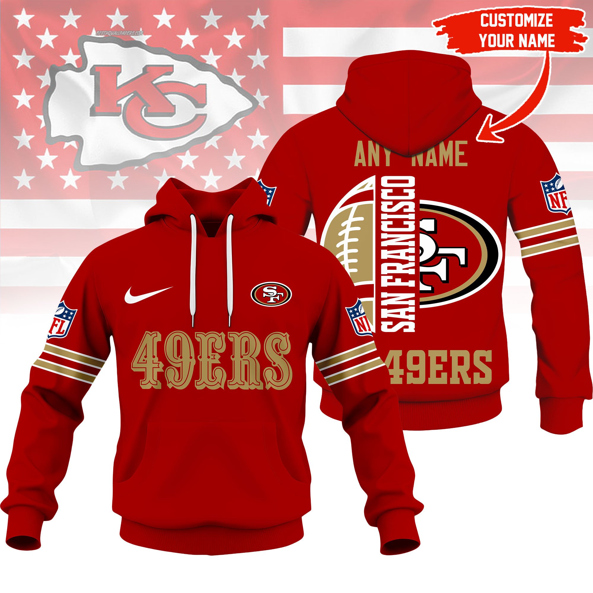 San Francisco 49ers | Premium NFL Fan Hoodie
