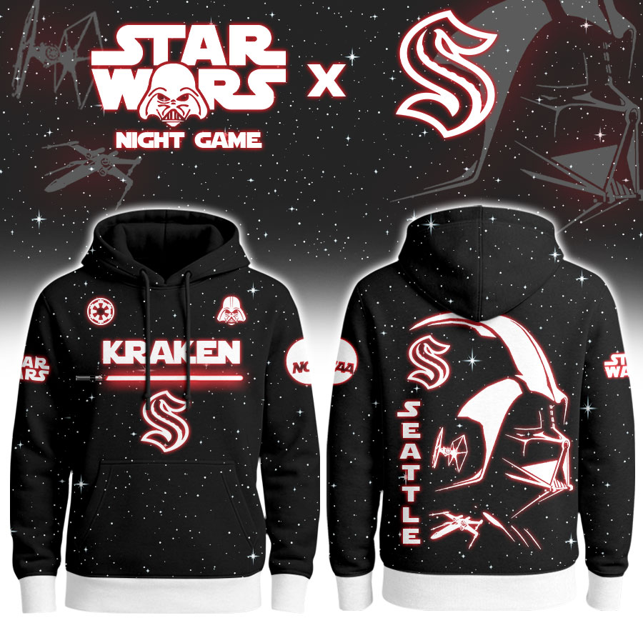 Seattle Kraken | Premium NHL x Star War Night Game Limited Editions Hoodie
