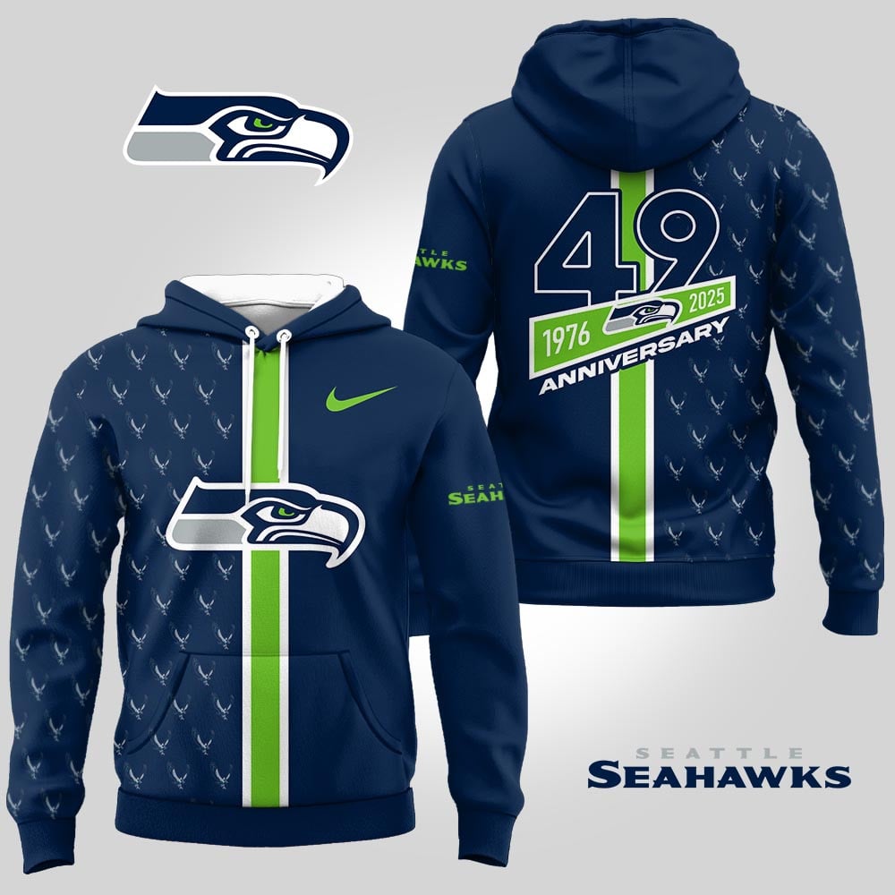 Seattle Seahawks | Premium NFL Anniversary Celebration Hoodie