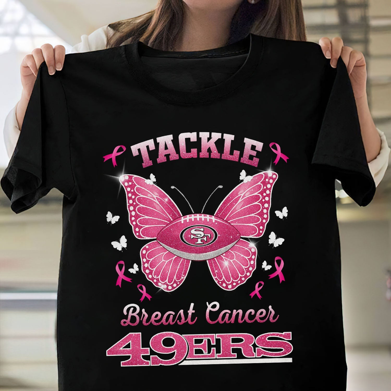 SF x NFL Tackle Breast Cancer 2D Shirt DatND ThuongNH