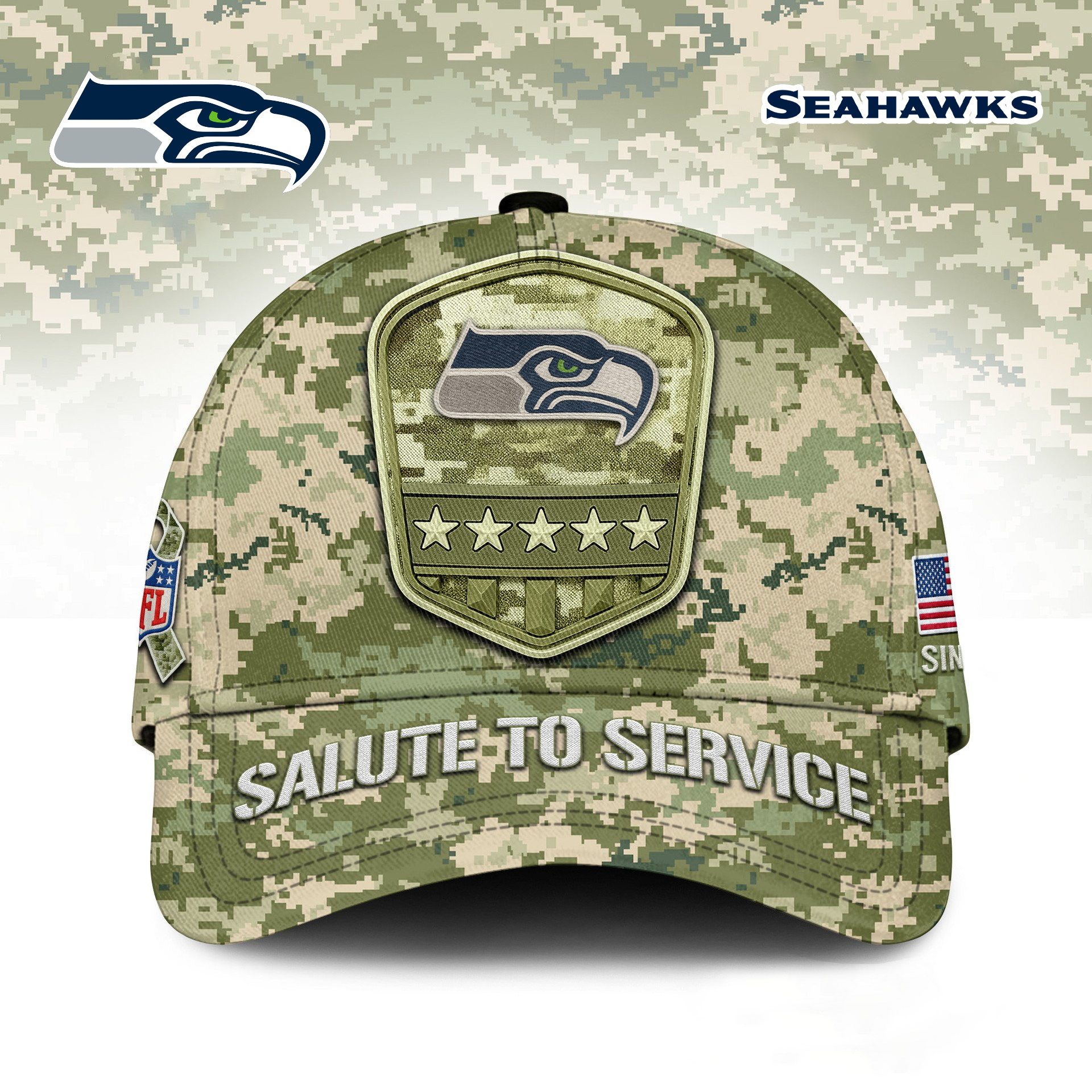 SS Premium NFL Salute To Service Classic Cap DDT  NTL
