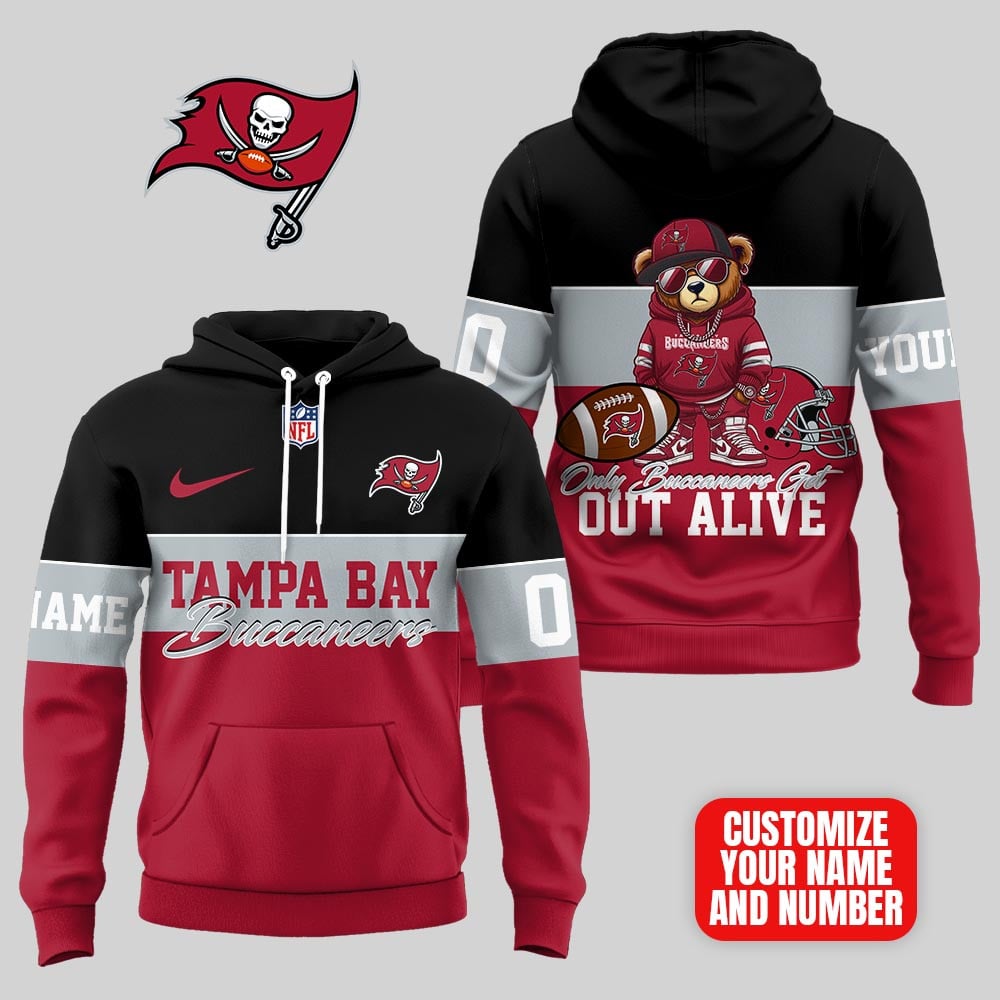 Tampa Bay Buccaneers | Premium NFL Customizable Teddy Bear Hoodie