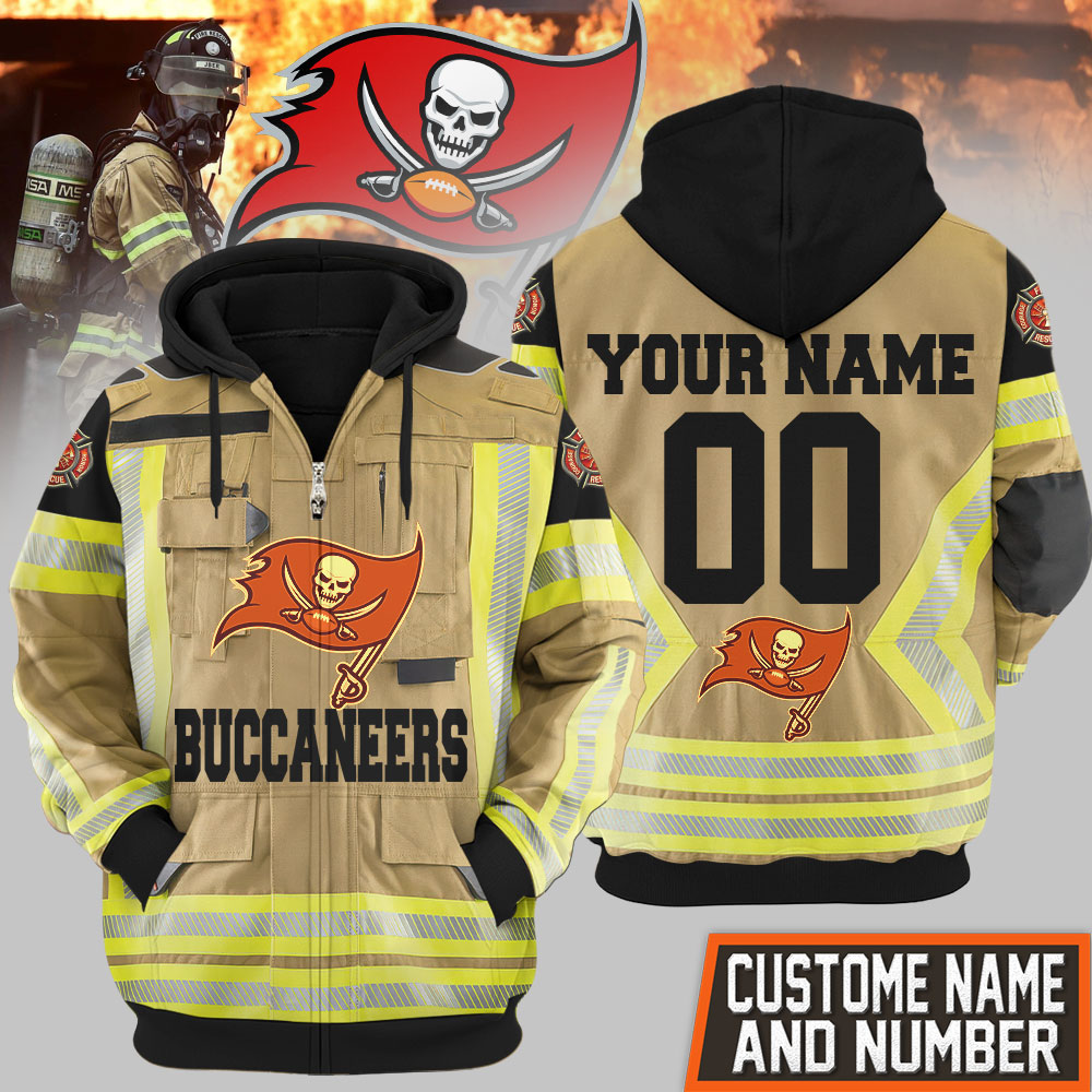 Tampa Bay Buccaneers | Premium NFL Firefighter Zip Hoodie