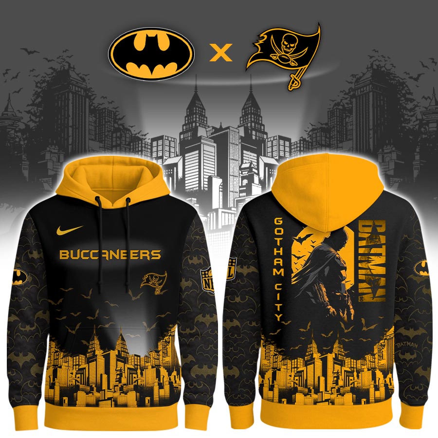 Tampa Bay Buccaneers | Premium NFL Gotham City Hoodie