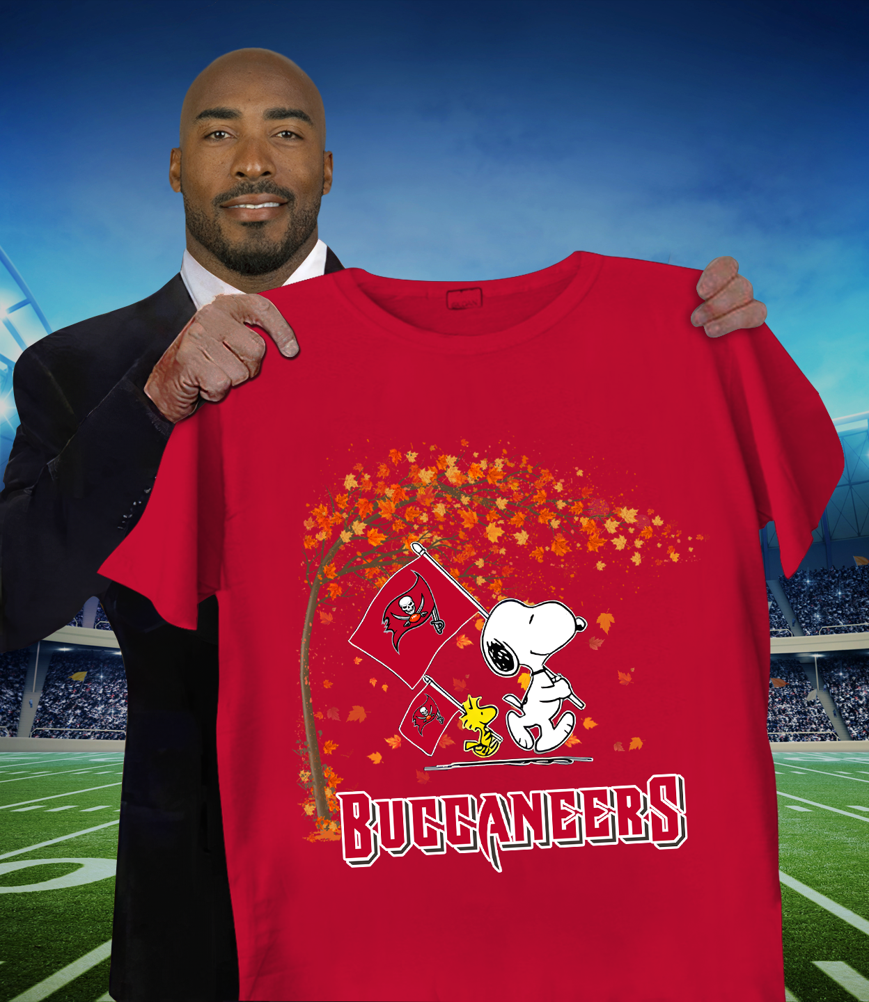 TB x NFL Snoopy and Woodstock Happy Autumn 2D Shirt DatND ThuongNH