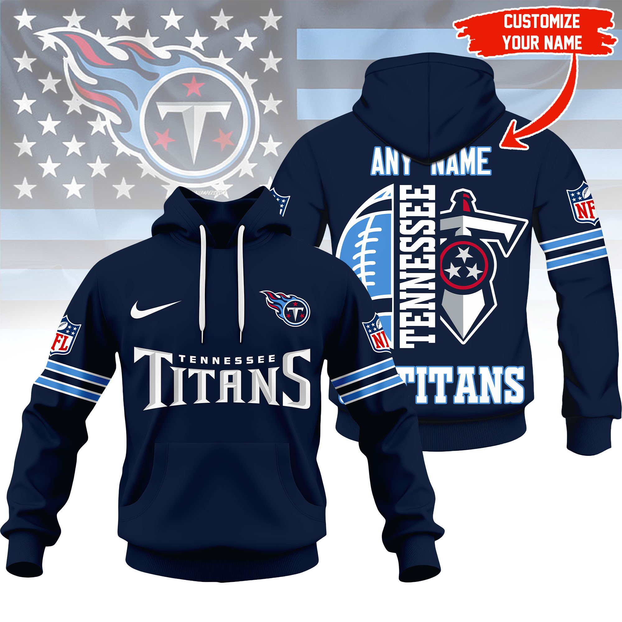 Tennessee Titans | Premium NFL Fan Hoodie
