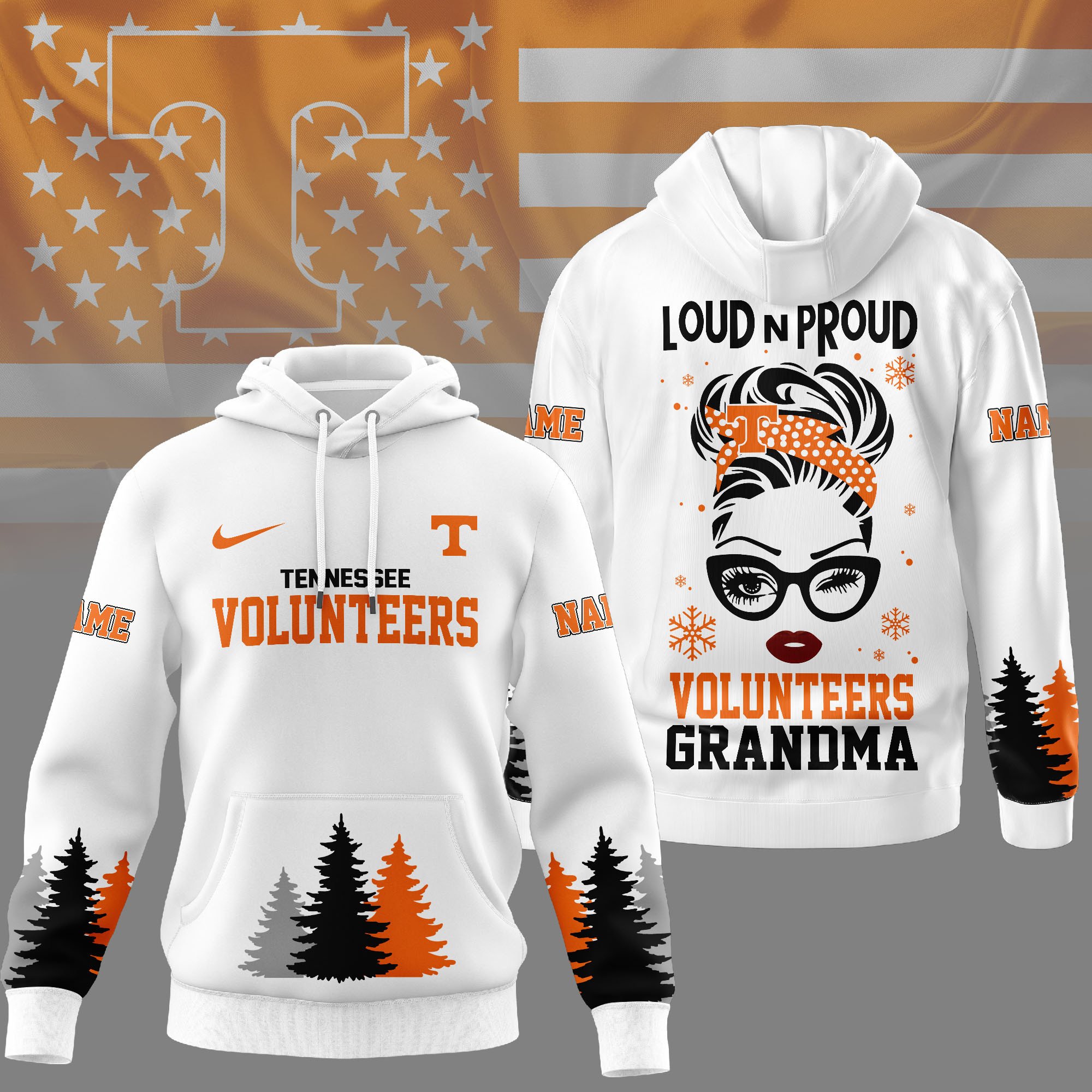 Tennessee Volunteers | Premium NCAA Loud and Proud Grandma Hoodie