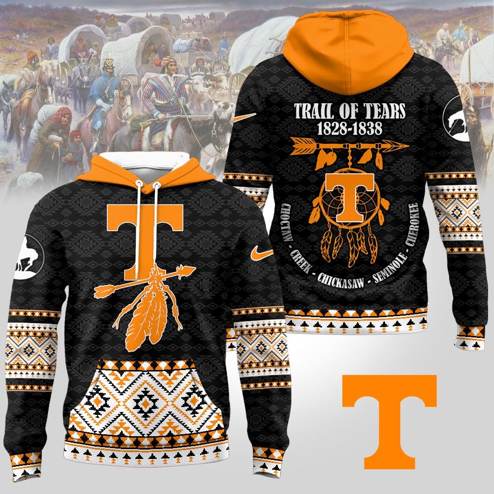 Tennessee Volunteers | Premium NCAA Trail of Tears Awareness 3D Hoodie