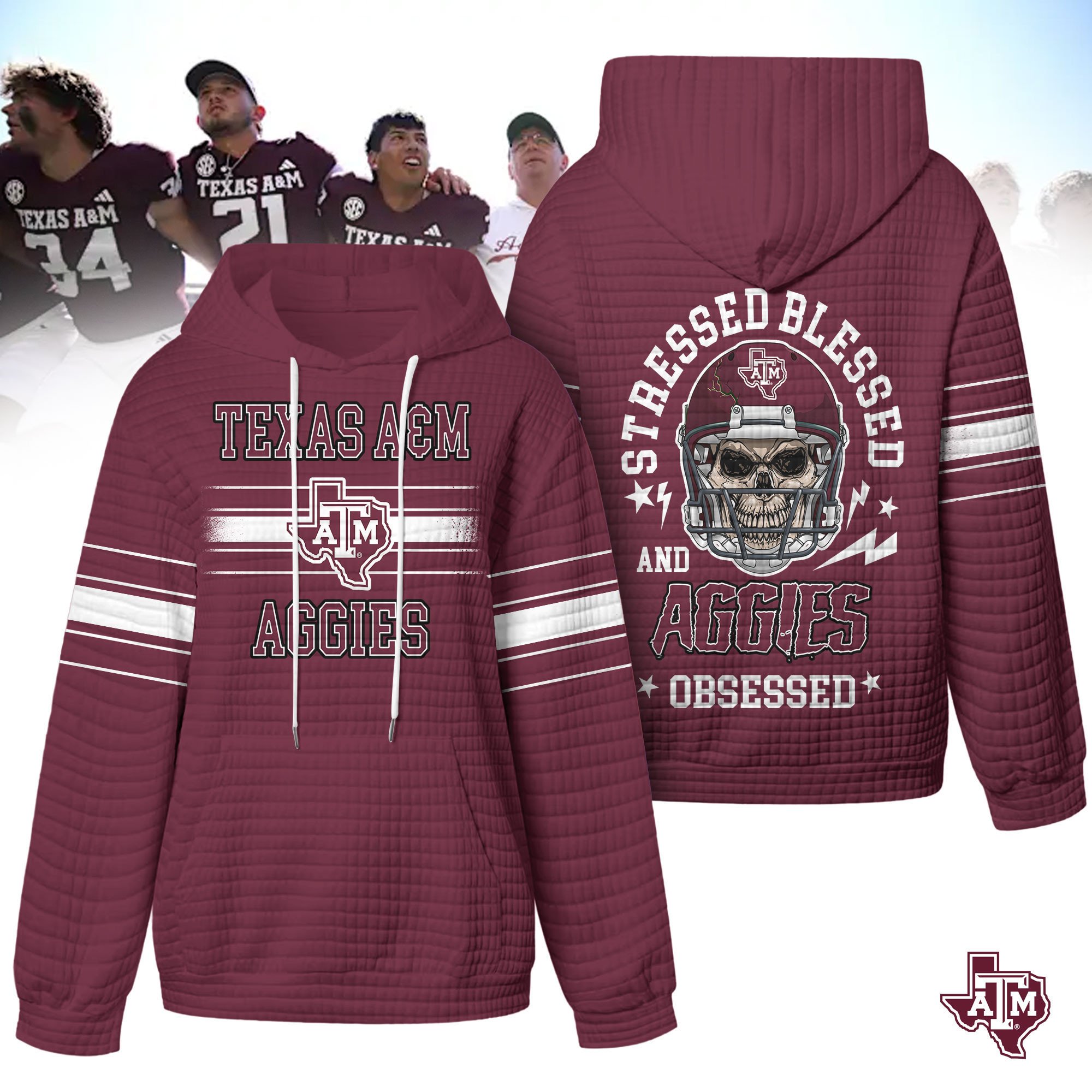 Texas A&M Aggies | Premium NCAA Obsessed Waffle Hoodie
