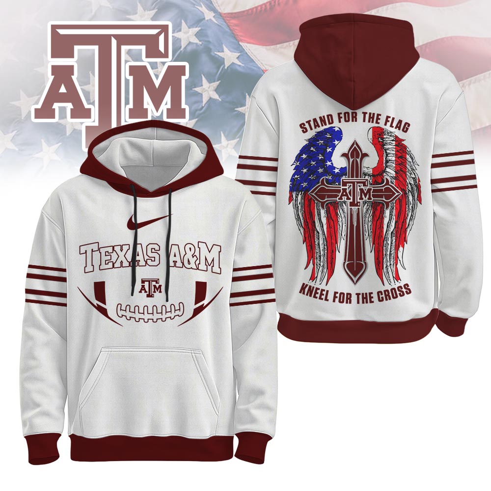 Texas A&M Aggies | Premium NCAA Stand For The Flag Hoodie