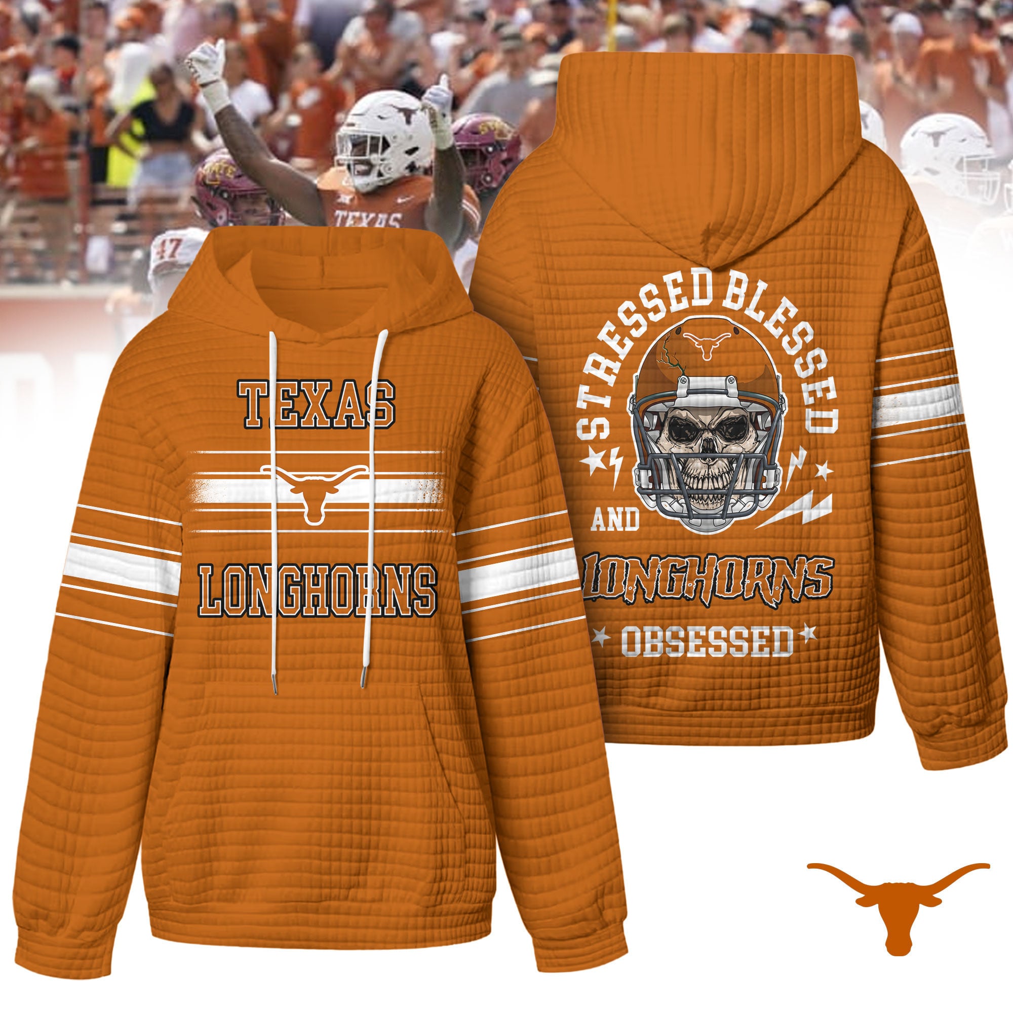 Texas Longhorns | Premium NCAA Obsessed Waffle Hoodie