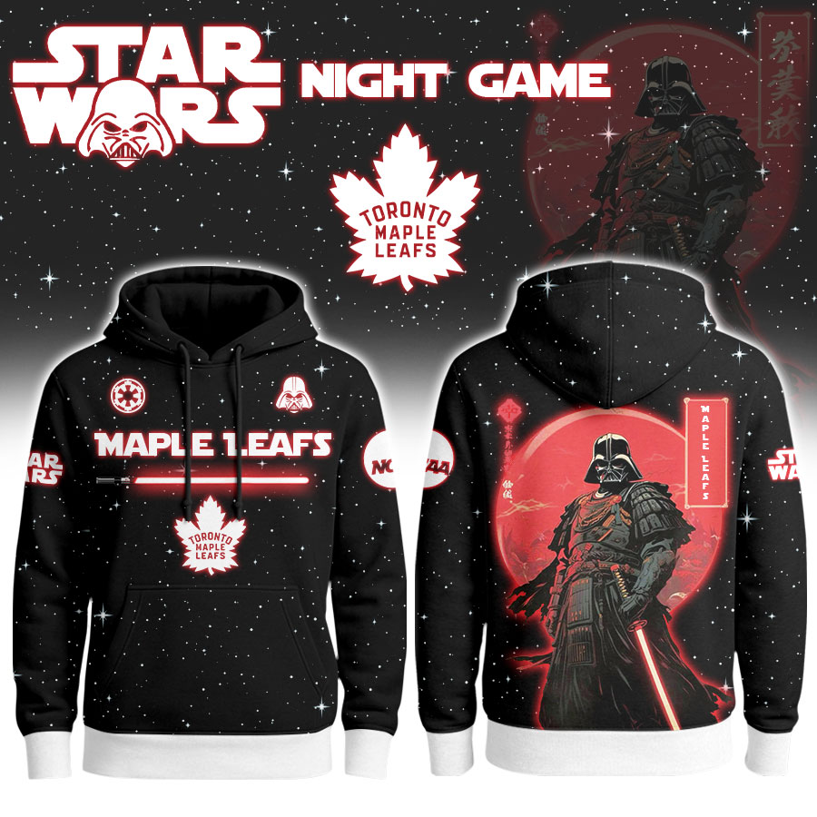 Toronto Maple Leafs | Premium NHL x Night Game Red Moon Star War Limited Editions Hoodie