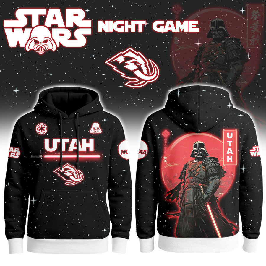 Utah Hockey Club | Premium NHL x Night Game Red Moon Star War Limited Editions Hoodie
