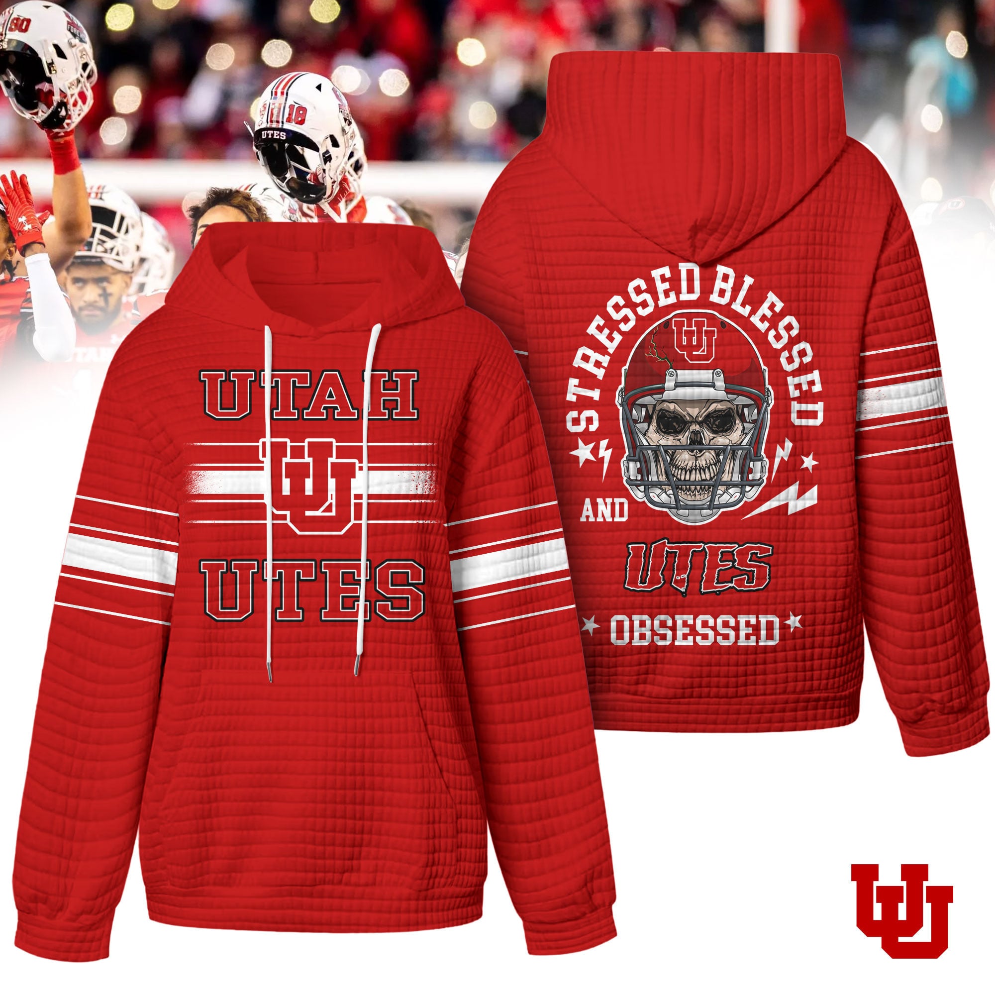 Utah Utes | Premium NCAA Obsessed Waffle Hoodie