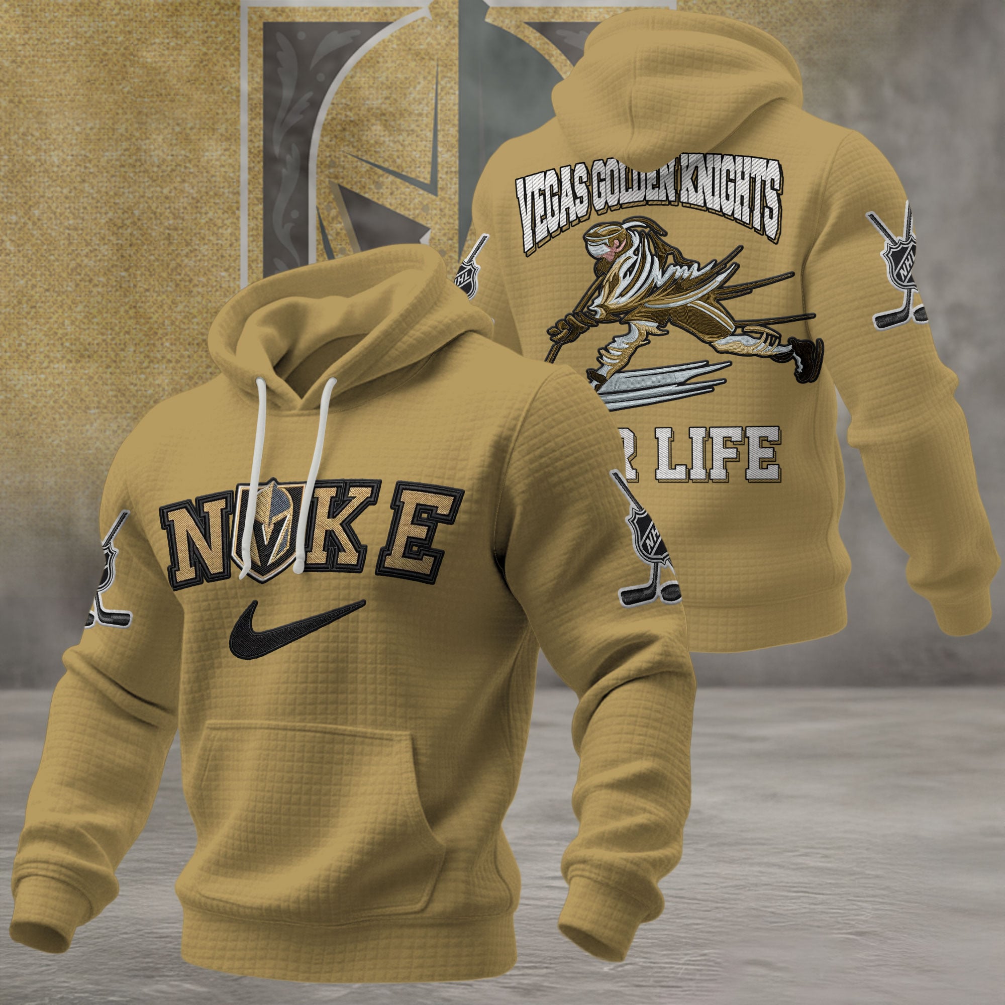 Vegas Golden Knights | Premium NHL For Life Waffle Hoodie