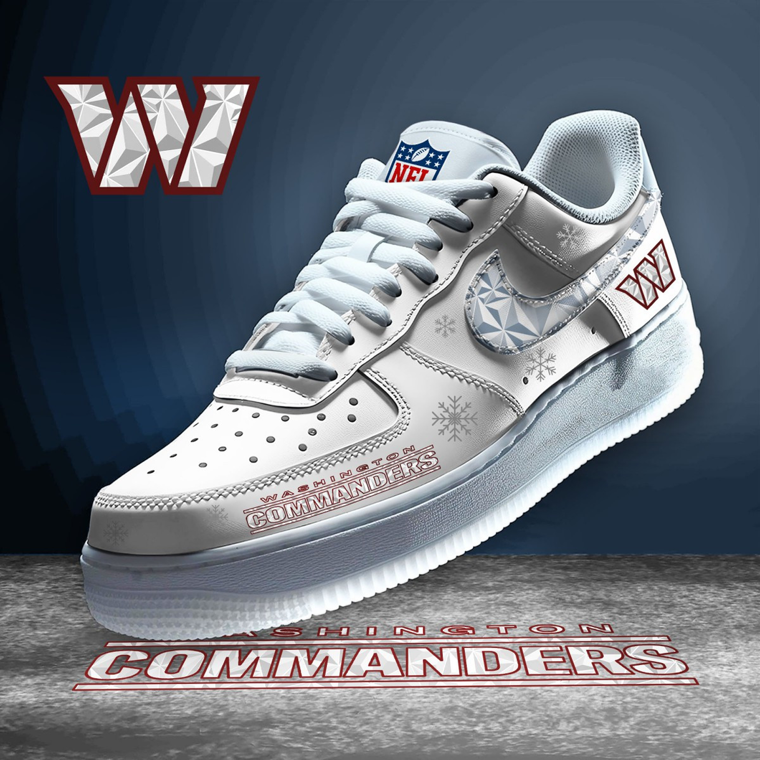 WAS x NFL Diamond Air Sneaker - Limited Edition DatND DVT