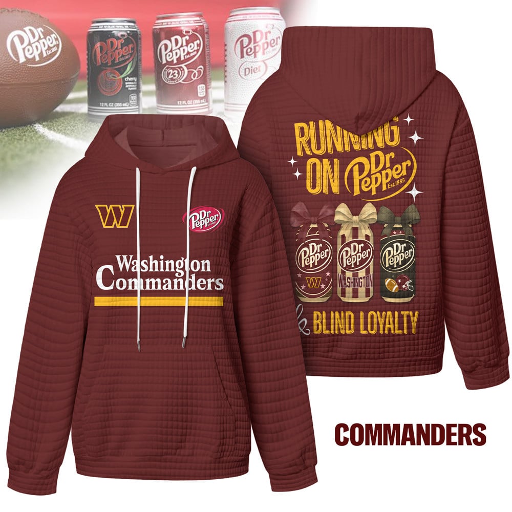 Washington Commanders | Premium NFL Dr.Pepper Waffle Hoodie