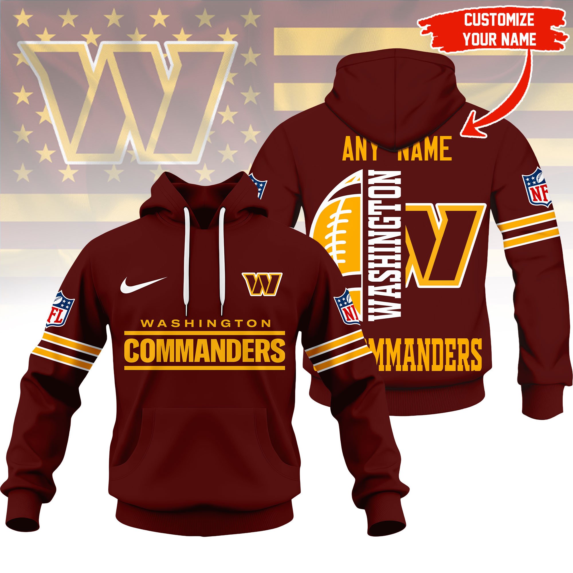 Washington Commanders | Premium NFL Fan Hoodie
