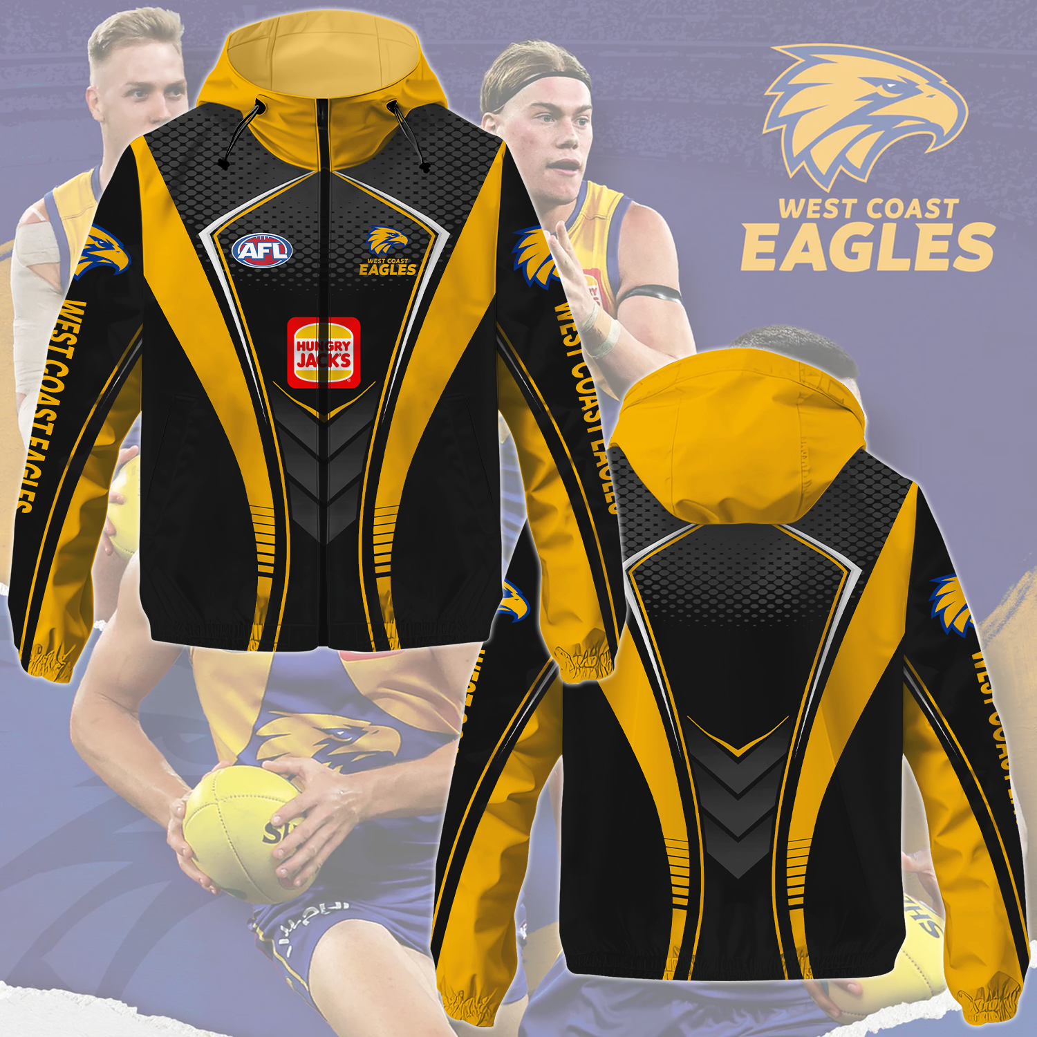 West Coast Eagles 2 AFL 2025 Windbreaker Jacket TM NTA V2