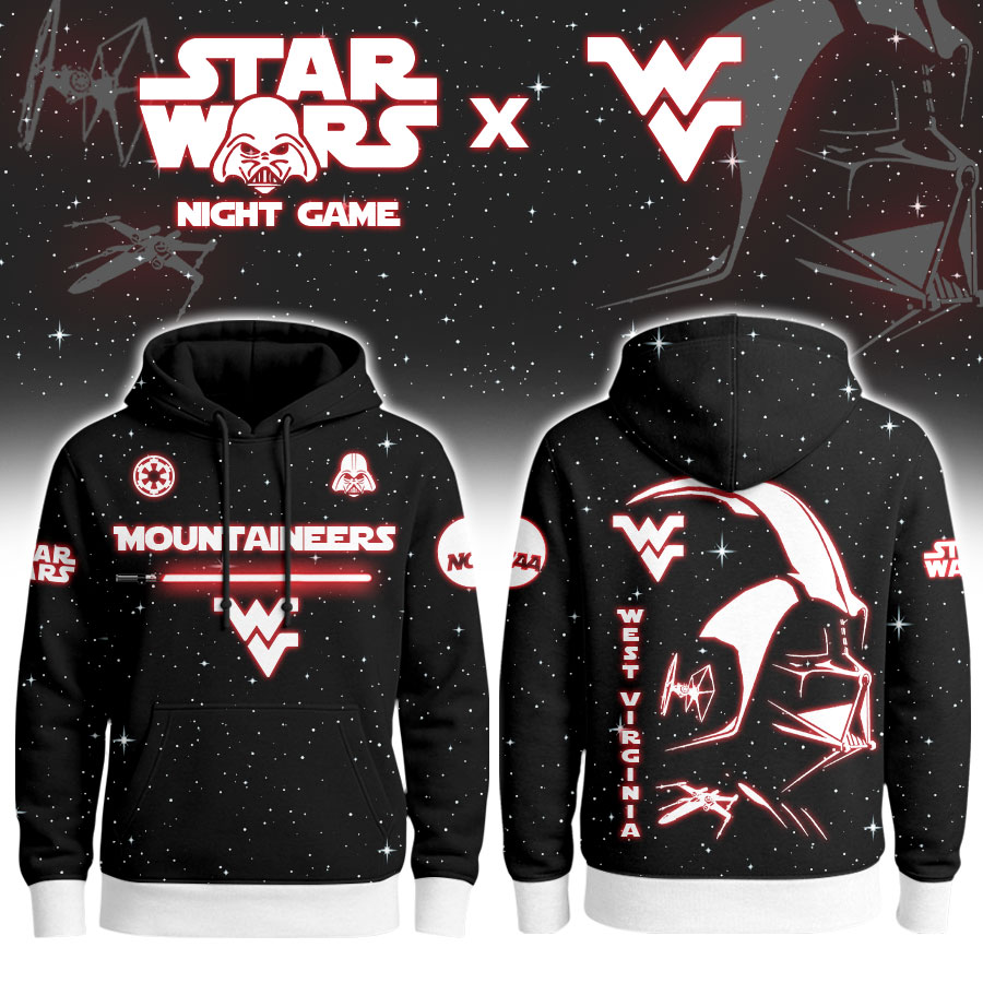 West Virginia Mountaineers | Premium NCAA x Star War Night Game Limited Editions Hoodie