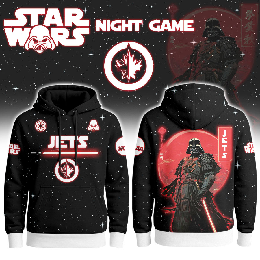 Winnipeg Jets | Premium NHL x Night Game Red Moon Star War Limited Editions Hoodie